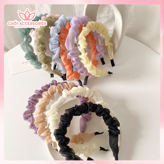 Bờm tóc nữ, băng đô voan nhiều màu Chồi accessories phong cách Hàn Quốc - Y012