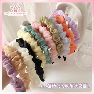 Bờm tóc nữ, băng đô voan nhiều màu Chồi accessories phong cách Hàn Quốc - Y012