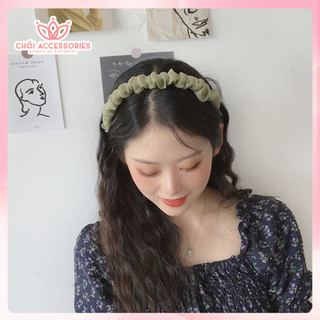 Bờm tóc nữ, băng đô voan nhiều màu Chồi accessories phong cách Hàn Quốc - Y012