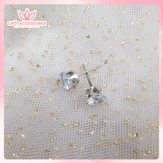 Khuyên tai nữ, nụ hoa tai đính đá sáng lấp lánh Chồi accessories phong cách trời trang M09