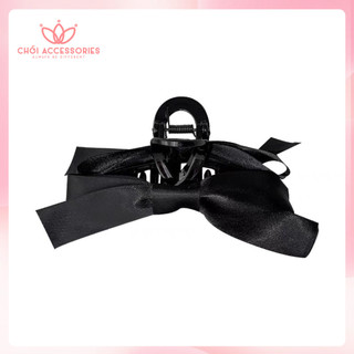 Cặp tóc nơ cặp tóc làm phồng tóc nơ lụa thanh lịch nữ tính Chồi accessories phong cách Hàn Quốc - Y081