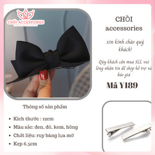 Cặp tóc kẹp tóc nơ nhiều màu thời trang thanh lịch Chồi accessories Y189