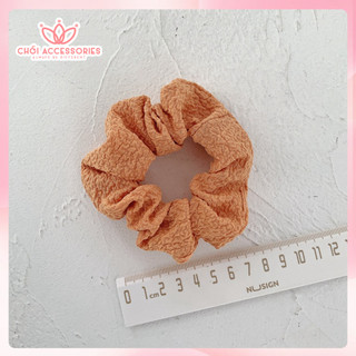 Buộc tóc nơ scrunchies phồng, buộc tóc xốp nhiều màu dễ thương Chồi accessories - Y073