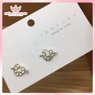 Khuyên tai bông tai đá sáng lấp lánh kiểu nụ nhỏ đính đá nhiều màu Chồi accessories M03 P2