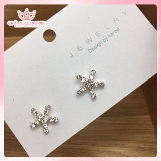 Khuyên tai bông tai đá sáng lấp lánh kiểu nụ nhỏ đính đá nhiều màu Chồi accessories M03 P2
