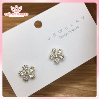 Khuyên tai bông tai đá sáng lấp lánh kiểu nụ nhỏ đính đá nhiều màu Chồi accessories M03 P2