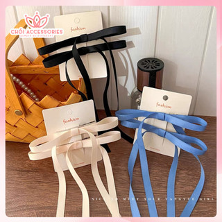 Set 2 kẹp tóc nơ rủ dài Chồi accessories, set kẹp tóc nữ tính đáng yêu Y289