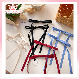 Set 2 kẹp tóc nơ rủ dài Chồi accessories, set kẹp tóc nữ tính đáng yêu Y289