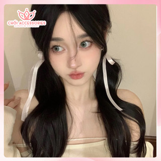 Set 2 kẹp tóc nơ rủ dài Chồi accessories, set kẹp tóc nữ tính đáng yêu Y289