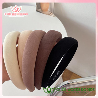 Bờm tóc nhung Chồi accessories, băng đô nhung dày cao cấp thời trang cho nữ - K366