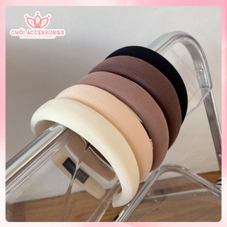 Bờm tóc nhung Chồi accessories, băng đô nhung dày cao cấp thời trang cho nữ - K366