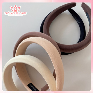 Bờm tóc nhung Chồi accessories, băng đô nhung dày cao cấp thời trang cho nữ - K366