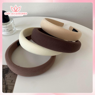 Bờm tóc nhung Chồi accessories, băng đô nhung dày cao cấp thời trang cho nữ - K366
