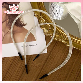 Bờm tóc ngọc trai nhân tạo cao cấp nhiều tầng tiểu thư thanh lịch Chồi accessories - Y047