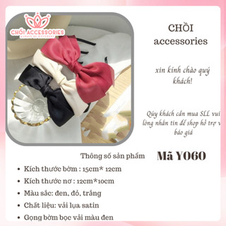 Bờm tóc nơ ruy băng nhiều lớp nữ tính tiểu thư Hàn Quốc Chồi accessories - Y060