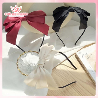 Bờm tóc nơ ruy băng nhiều lớp nữ tính tiểu thư Hàn Quốc Chồi accessories - Y060