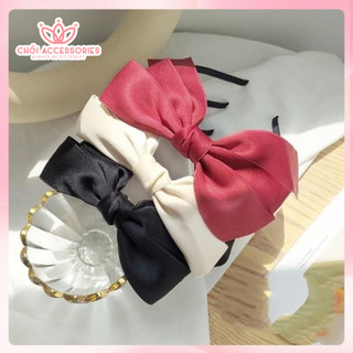 Bờm tóc nơ ruy băng nhiều lớp nữ tính tiểu thư Hàn Quốc Chồi accessories - Y060