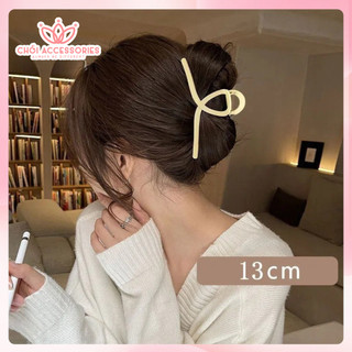 Cặp tóc nhựa lì sang chảnh bản lớn 13cm Chồi accessories, cặp tóc nữ tính nhiều màu K439