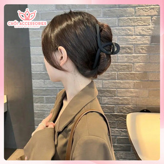 Cặp tóc nhựa lì sang chảnh bản lớn 13cm Chồi accessories, cặp tóc nữ tính nhiều màu K439
