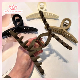 Cặp tóc nhựa lì sang chảnh bản lớn 13cm Chồi accessories, cặp tóc nữ tính nhiều màu K439