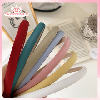 Bờm tóc bọc vải lụa bản nhỏ mảnh Chồi accessories, bờm tóc thanh lịch đáng yêu K097