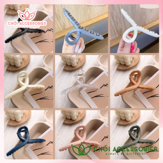 Kẹp tóc càng cua Hàn Quốc cặp tóc chéo nữ đẹp hottrend trong suốt cỡ size lớn Chồi accessories K271