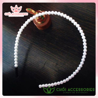 Bờm tóc bé gái, bờm tóc hạt trai công chúa cho bé Chồi accessories