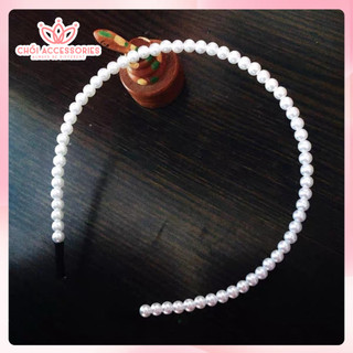 Bờm tóc bé gái, bờm tóc hạt trai công chúa cho bé Chồi accessories