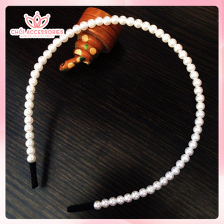 Bờm tóc bé gái, bờm tóc hạt trai công chúa cho bé Chồi accessories