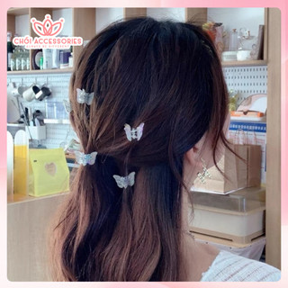 SET 2 Kẹp Tóc Mái Trong Suốt Hình Xinh Xắn Chồi accessories Phong Cách Hàn Quốc K186