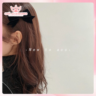 Kẹp tóc nơ nhỏ kẹp tóc nữ xinh xắn cho bé gái màu đen và trắng Chồi accessories - Y112