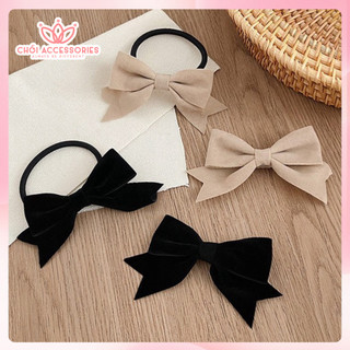 Kẹp tóc nơ nhỏ kẹp tóc nữ xinh xắn cho bé gái màu đen và trắng Chồi accessories - Y112