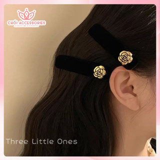 Kẹp Tóc Nhung Đính Hoa, Kẹp Tóc Mái Chồi accessories Phong Cách Xinh Xắn Cho Bạn Nữ Y067