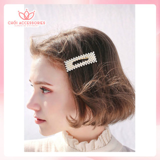 Kẹp tóc hạt trai nhân tọc Chồi accessories, kẹp tóc nữ tính sang chảnh đáng yêu - K115