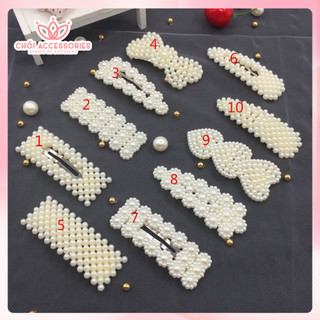 Kẹp tóc hạt trai nhân tọc Chồi accessories, kẹp tóc nữ tính sang chảnh đáng yêu - K115