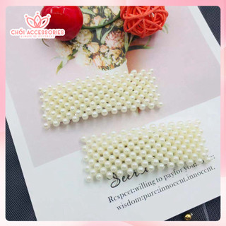 Kẹp tóc hạt trai nhân tọc Chồi accessories, kẹp tóc nữ tính sang chảnh đáng yêu - K115