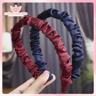 Bờm tóc lụa bờm tóc nhún nữ tính Chồi accessories phong cách thời trang Y052