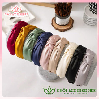 Bờm tóc nơ lụa thanh lịch bờm tóc nữ thời trang Hàn Quốc Chồi accessories - Y123