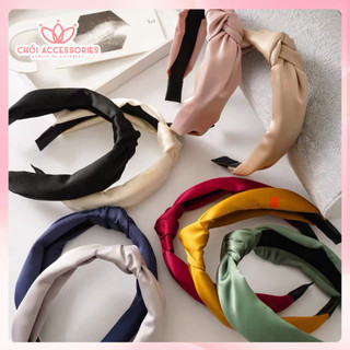Bờm tóc nơ lụa thanh lịch bờm tóc nữ thời trang Hàn Quốc Chồi accessories - Y123