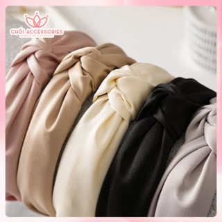 Bờm tóc nơ lụa thanh lịch bờm tóc nữ thời trang Hàn Quốc Chồi accessories - Y123