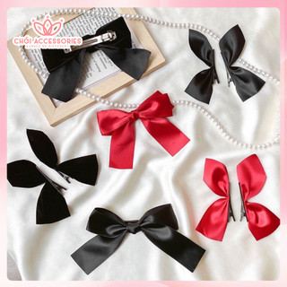 Set 2 kẹp tóc nơ nữ tính cho bạn gái bé gái dễ thương Chồi accessories- Y127
