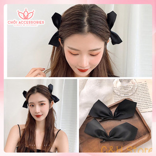 Set 2 kẹp tóc nơ nữ tính cho bạn gái bé gái dễ thương Chồi accessories- Y127