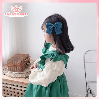 Kẹp tóc nơ nữ tính bản lớn Chồi accessories đáng yêu nữ tính cho bé gái  - Y050