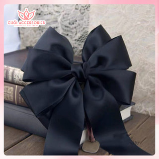 Cặp Tóc Nơ Lụa Chồi accessories, Kẹp Tóc Nơ Nhiều Tầng Thời Trang Thanh Lịch Bản Lớn Y214