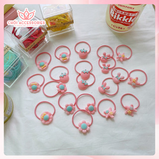 Set Buộc Tóc, Kẹp Tóc Xinh Xắn Cho Bé Gái Xinh Xắn Đáng Yêu Chồi accessories K102