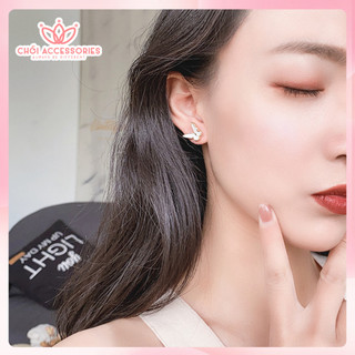 Khuyên tai nữ chốt bạc Chồi accessories, bông tai cho bạn gái nhiều hình lựa chọn F59
