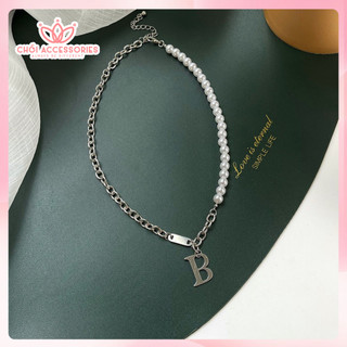 Tổng hợp Vòng cổ dây chuyền nữ nhiều mẫu ngọc trai nhân tạo dáng mảnh Chồi accessories