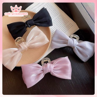 Cặp tóc dọc kẹp tóc nơ nhiều màu thời trang thanh lịch Chồi accessories Y187