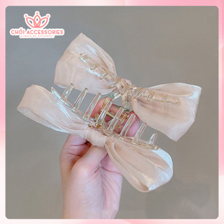Cặp tóc dọc kẹp tóc nơ nhiều màu thời trang thanh lịch Chồi accessories Y187