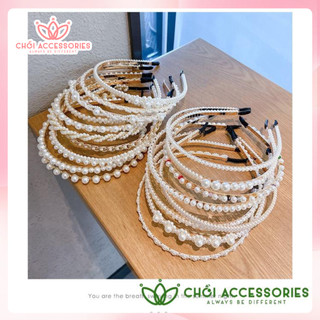 Bờm tóc đính đá tiểu thư nữ tính Chồi accessories phong cách Hàn Quốc - K093
